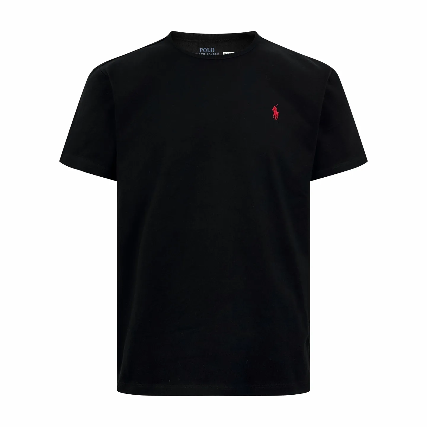 P190 Ralph Lauren logo embroidered short sleeves. Customized cotton and linen soft plain fabric. It feels delicate and comfortable against the skin. It is mainly made of deep black and is embellished with exquisite red pony logo. It is highly recognizable. It has a breath of freedom and vitality. A symphony of pure and smart colors. It outlines a high-end silhouette with extreme simplicity. It becomes the smart focus of the vision and shows the taste in silence. Process 1: Using imported machine embroidery process. Use advanced computer control systems and precision mechanical components to achieve iconic pony embroidery operations with high precision and smooth and delicate lines. Process 2: The fabrics are washed and have a better hand feel. Not easy to deform, not easy to shrink, not easy to fade, and maintain long-term beauty. Accessories: Customized 1:1 Ralph Lauren trademark. Version: Fitted version. Size: S M L XL. Style number: CC933.